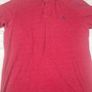 Ralph Lauren Polo Shirt Adult Large Rust Red  Embroider Pony Mens